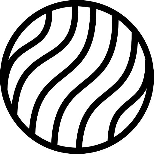 Circle with curves pattern earth icons striped circular icon