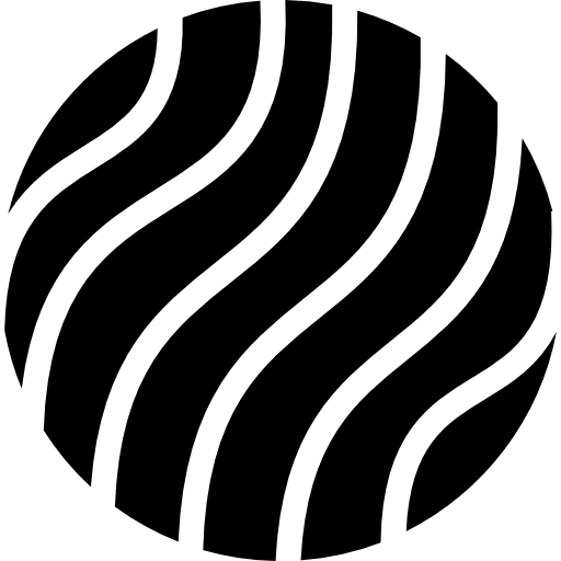 Earth with thin waves pattern waves thin lines icon