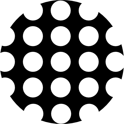 Circle with dots dots shape pattern icon