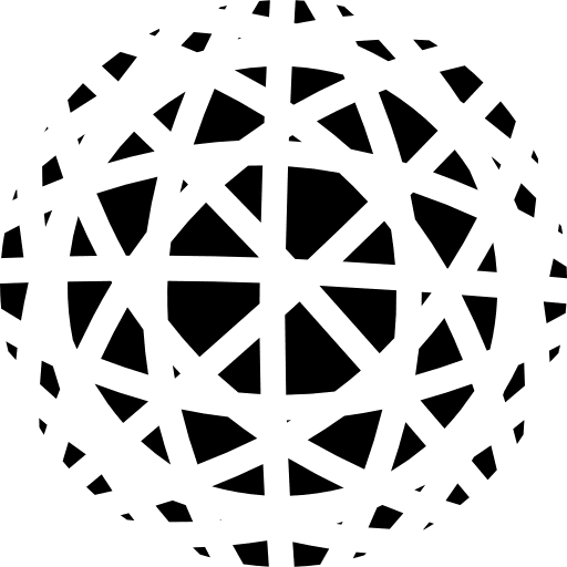 Star grid on earth symbol earth shape stars icon