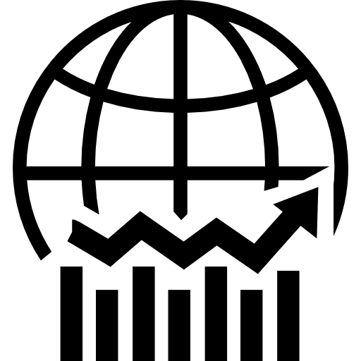 Earth and business graphic globe earth symbol icon