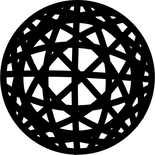 Earth circle with star grid star grids world icon