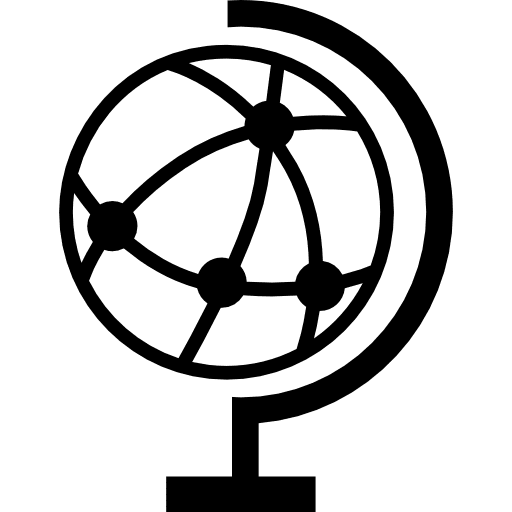 Earth globe tool education globe icon