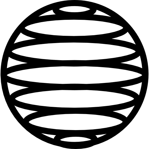 Earth grid of horizontal parallel lines parallel globe earth icons icon