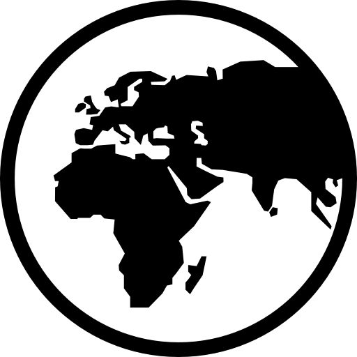 Earth globe symbol earth world maps and flags icon