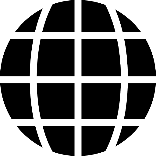 Earth grid circular dark symbol earth icons earth circle icon