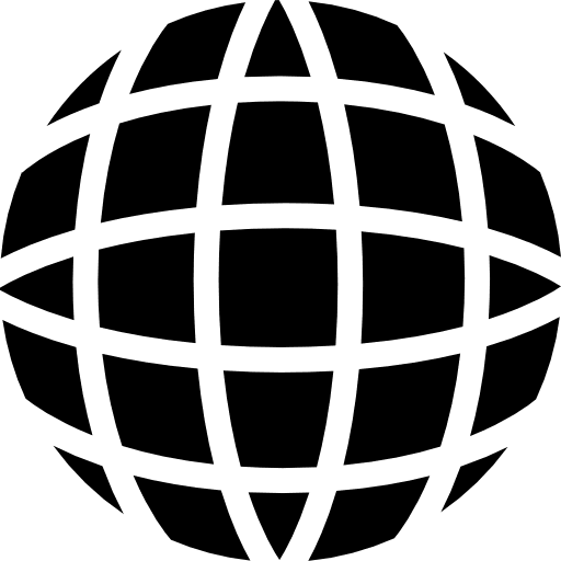 Earth grid symbol shapes web shape icon