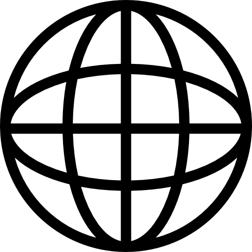 Earth grid symbol world planet symbols icon