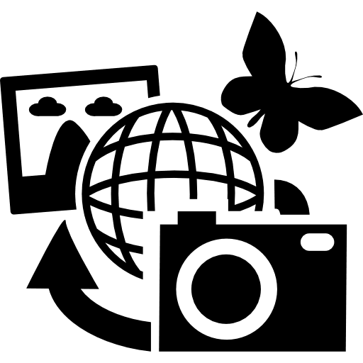 Earth pictures vacations touristic tour icon