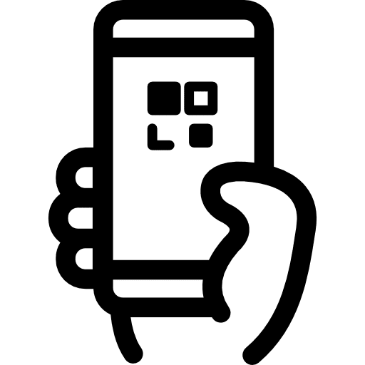 Qr code mobile phone qr smartphone icon