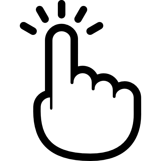 Tap hand fingers gestures icon