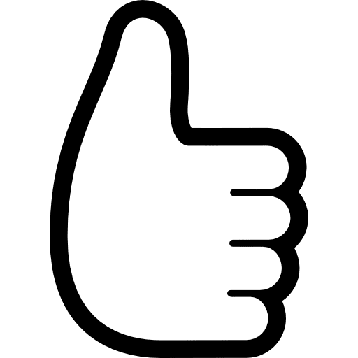 Thumb up better gestures thumbs icon