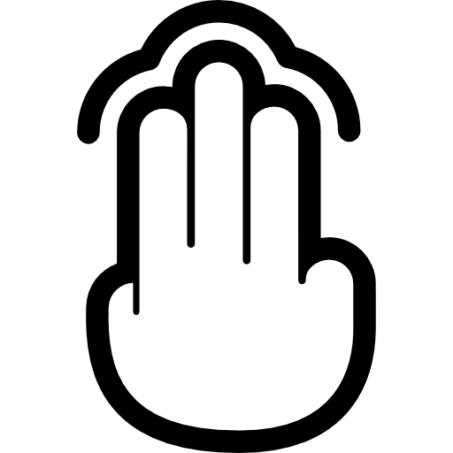 Tap gesture fingers gestures icon
