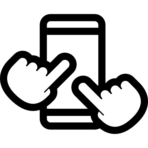 Mobile hand cellphone mobile phone icon