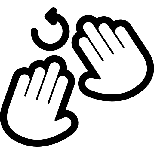 Rotate touch screen gesture gestures icon