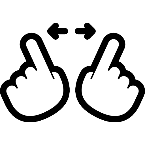 Zoom in technology right arrow left arrow icon