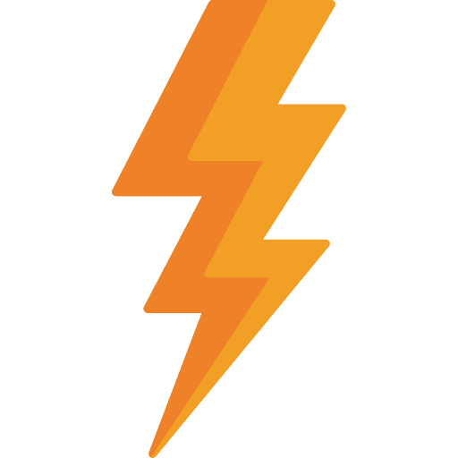 Bolt electrical weather shock icon