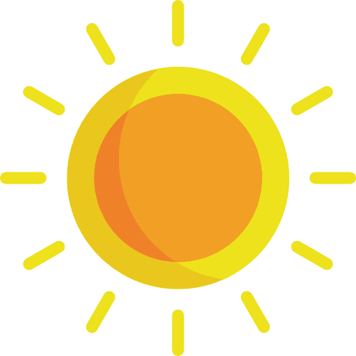 Sun weather sunny warm icon Sun weather sunny warm icon