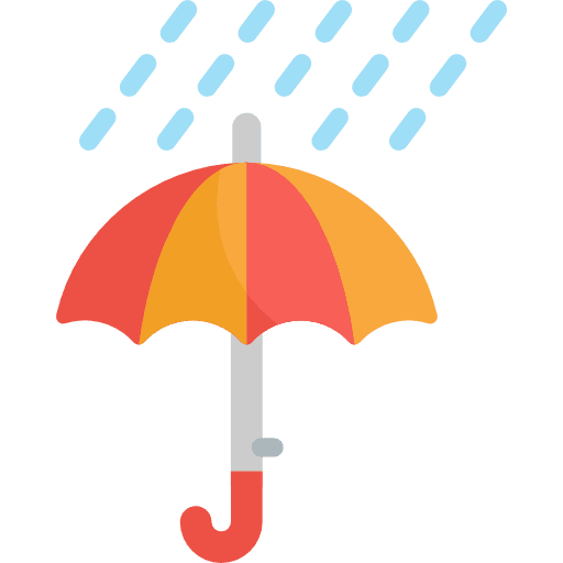 Umbrella winter rain weather icon Umbrella winter rain weather icon