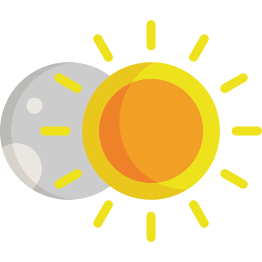 Eclipse moon astral weather icon Eclipse moon astral weather icon