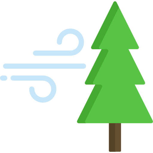 Pine garden wind ecology and environment icon Pine garden wind ecology and environment icon