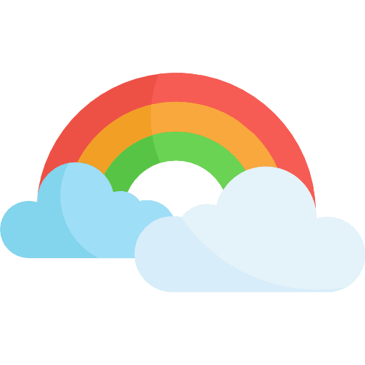 Rainbow rainbow atmospheric spectrum icon Rainbow rainbow atmospheric spectrum icon