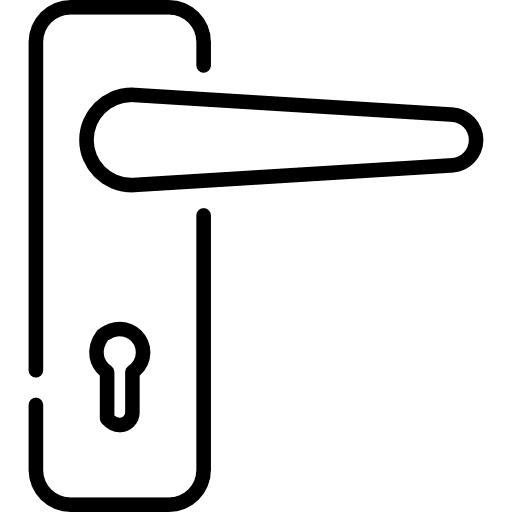 Doorknob doorknob door furniture and household icon