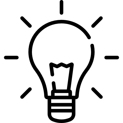Idea illumination electricity foco icon
