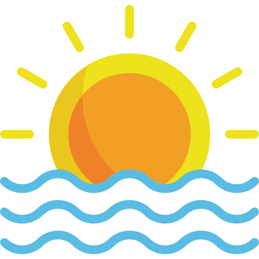 Sunrise evening weather sun icon Sunrise evening weather sun icon