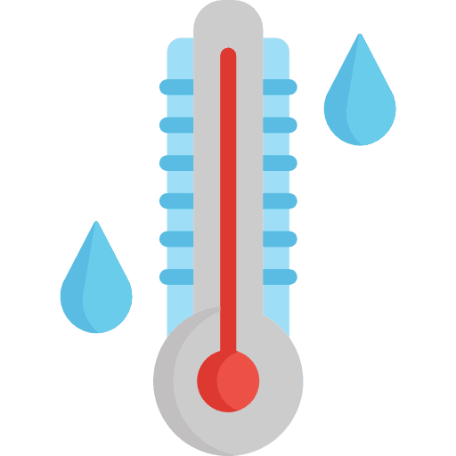Temperature measuring heat temperature icon Temperature measuring heat temperature icon