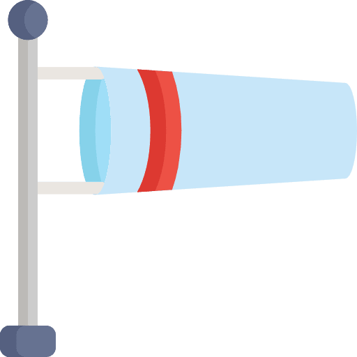 Windy signal warning tools and utensils icon Windy signal warning tools and utensils icon