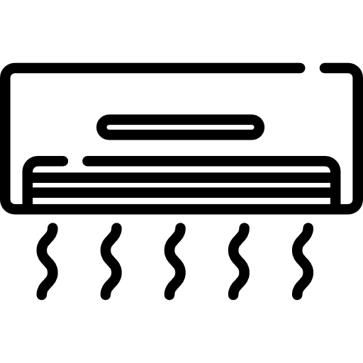 Air conditioner heating air conditioner technology icon