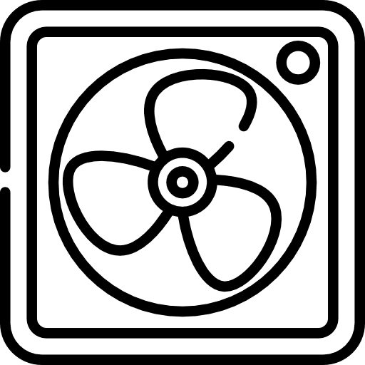 Fan cooler electronics technology icon