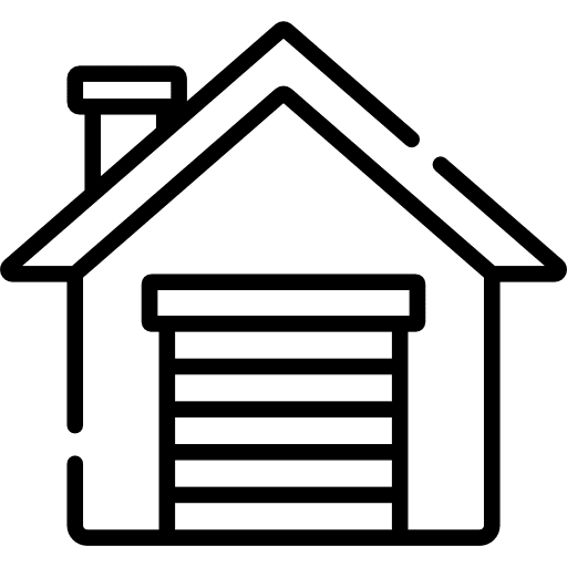 Garage business real estate vehicle icon