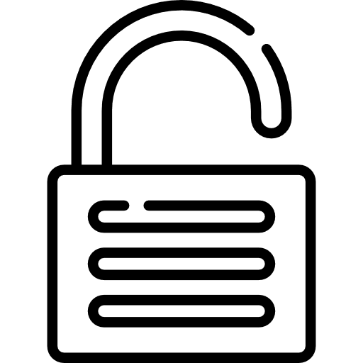 Padlock locked tools and utensils secure icon