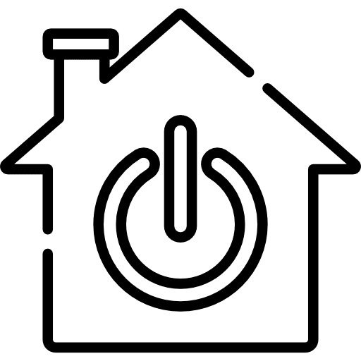 Smart home energy buildings technological icon