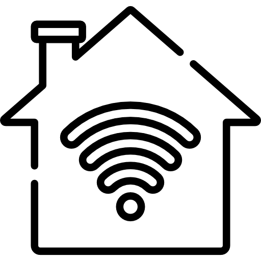 Smart home real estate buildings technological icon