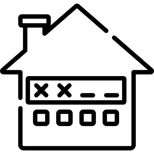 Smart home real estate house smart home icon