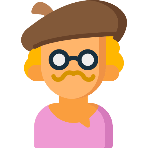 Artist graphic designer paint brush designer icon