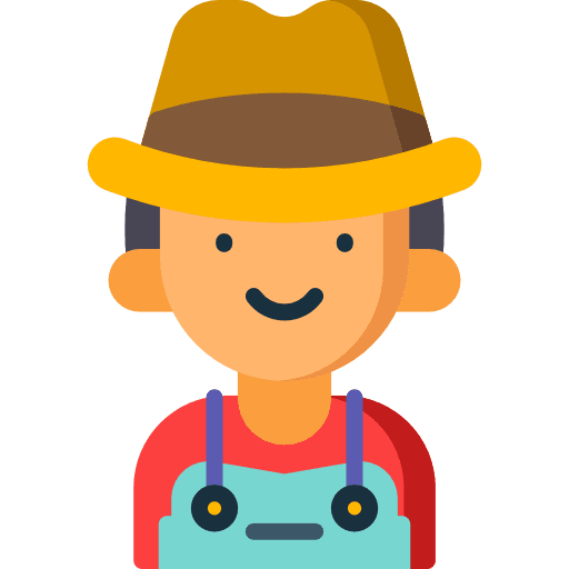 Farmer avatar profession job icon