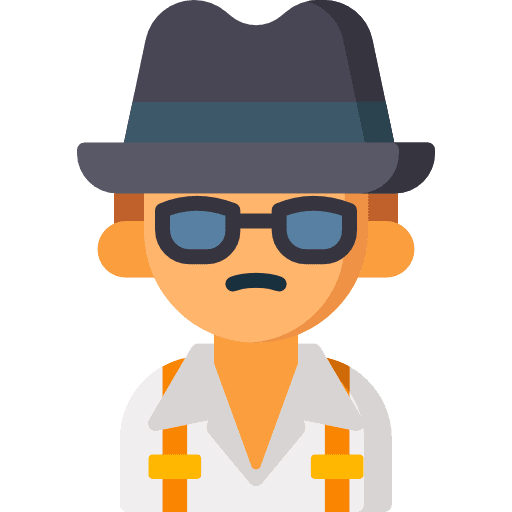 Mafia moustache man cool icon