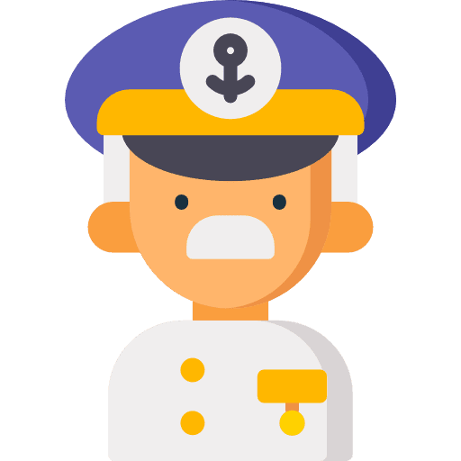Captain sailor people wheel icon Captain sailor people wheel icon