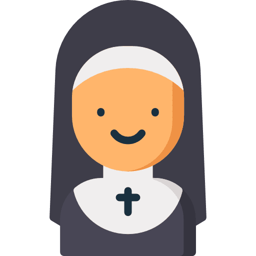 Nun woman people catholic icon Nun woman people catholic icon