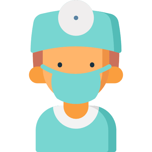 Surgeon avatar clinic health care icon Surgeon avatar clinic health care icon