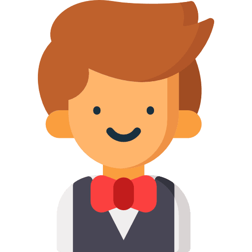 Waiter people drinks occupation icon Waiter people drinks occupation icon