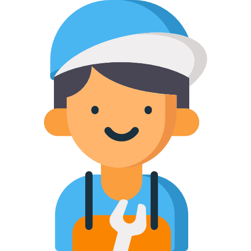 Mechanic avatar worker user icon Mechanic avatar worker user icon