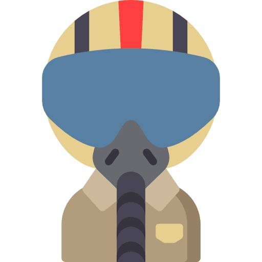 Military occupation pilot military strategy icon Military occupation pilot military strategy icon