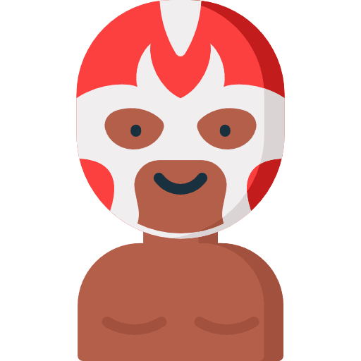 Wrestling fashion cultures costume party icon Wrestling fashion cultures costume party icon