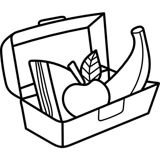 Lunchbox food luggage holidays icon