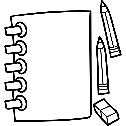 Notebook writing tool interface notebook icon